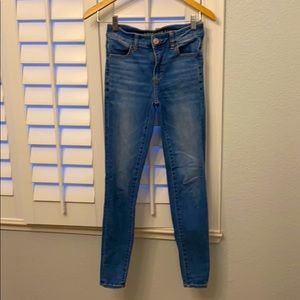 High Rise Skinny light blue jeans
